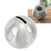 Metal Soccer Coin Bank Large Capacity Decorative Multifunction Soccer Ball Coin Bank Football Money Bank for Kids Boys Girls