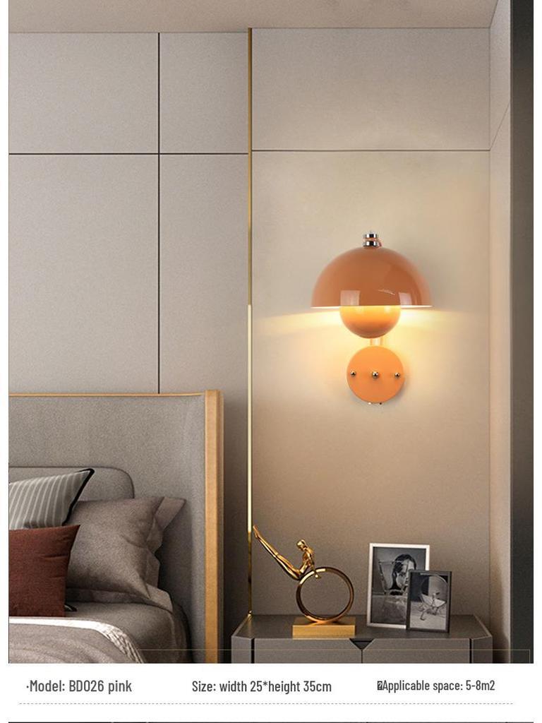 Modern Nordic LED Wall Lamp for Bedroom and Living Spaces