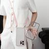 Crossbody Transparente Telefonhülle für iPhone 16 Pro Max 15 14 Plus 13 Verstellbare Halskette Lanyard Stoßfeste Schutzhülle