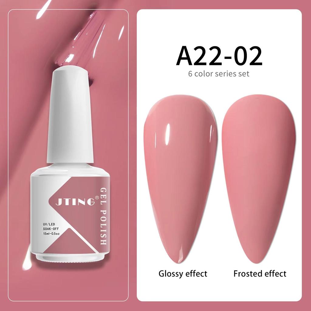 JTING Free Sample Design Your Own Gel Nail Polish Bottle 6colors Uv Gel Polish Box Set Private Label Nail Supplier Vendor