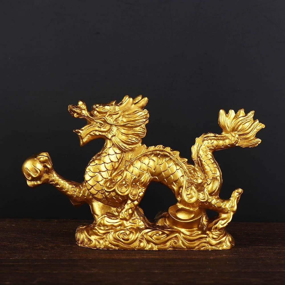 Art Dragon Zodiac Statue Desktop Decor Animals Sculpture Micro Landscape Dragon Ornaments Home