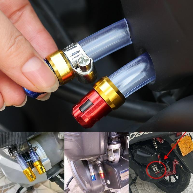 Universal Motorcycle Air Filter Drain Plug Alloy Head Plug for CLICK CNC Air Filter Drain Pipe Breather Pipe