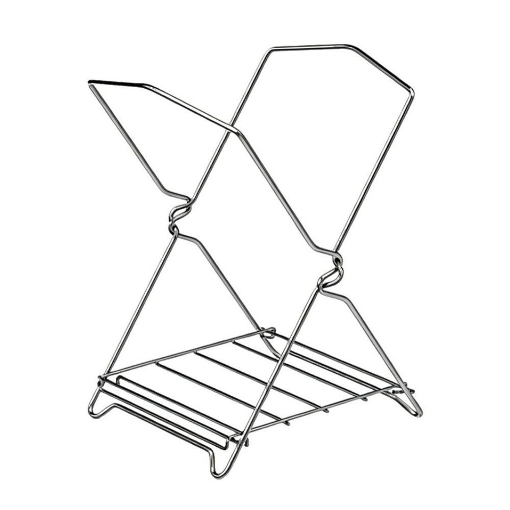 Foldable Garbage Bag Holder Freestanding Waste Organizer Stand for Kitchen Counter Office Desktop
