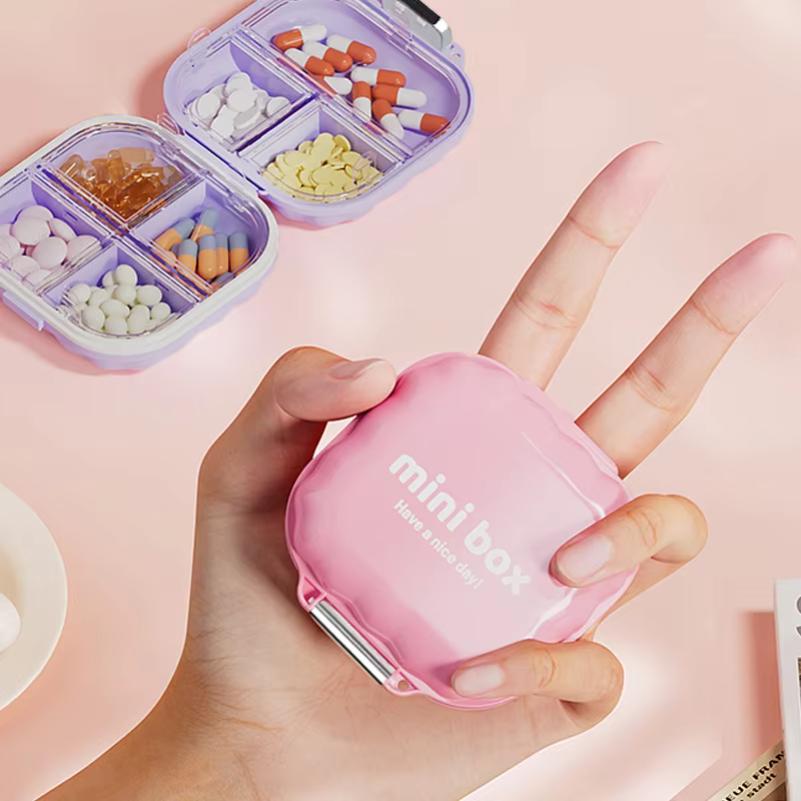 Mini medicine box for three meals a day, portable medicine dispenser for seven days a week, sealed waterproof portable case
