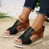 Sandalias de Mujer Verano Punta Abierta Punta Redonda Antideslizantes Cómodas Zapatos Casuales Correa de Hebilla Zapatos de Exterior