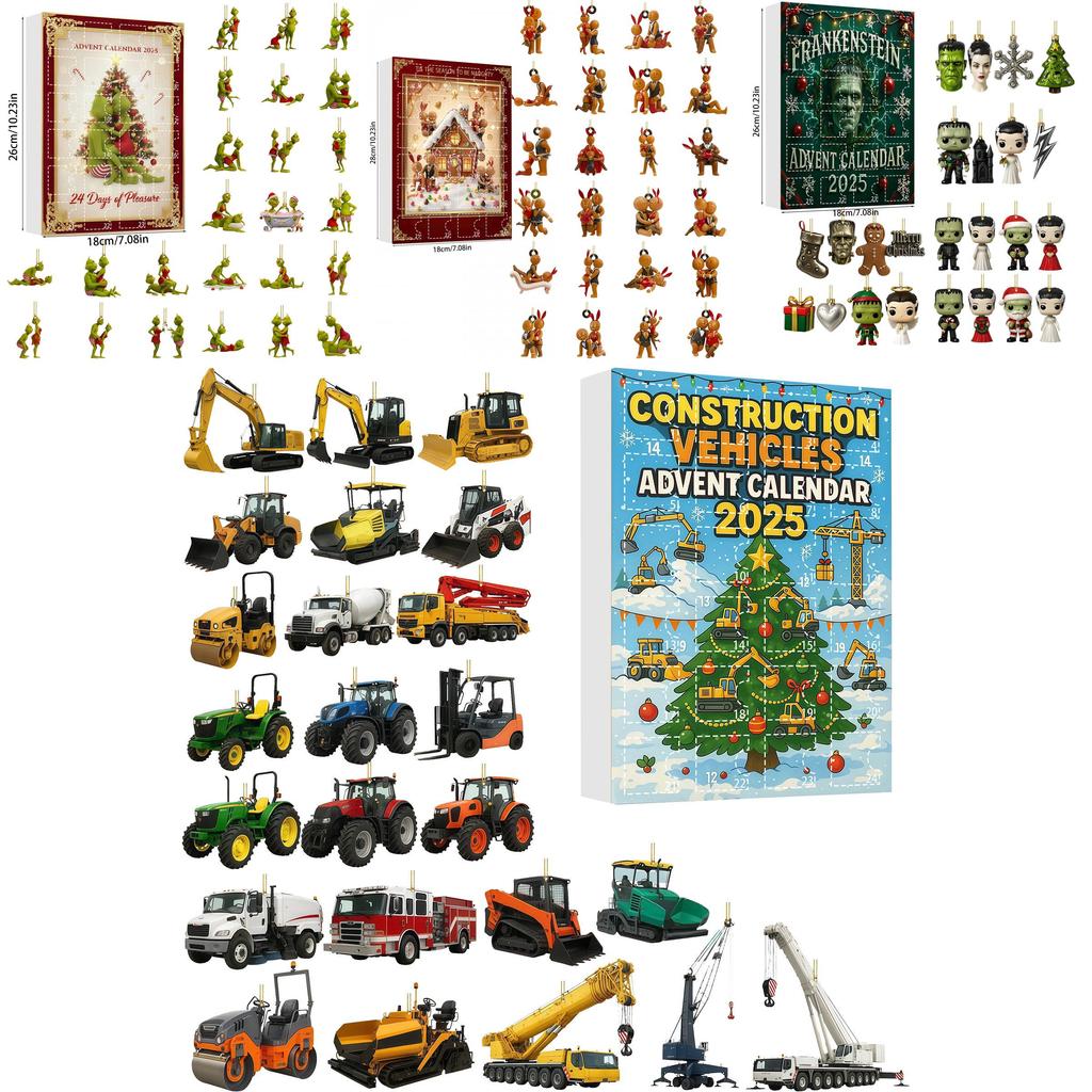 Gorilla Air Force Ballett Acryl Baumschmuck Adventskalender Blind Box Geschenk für Feiertagsdekoration