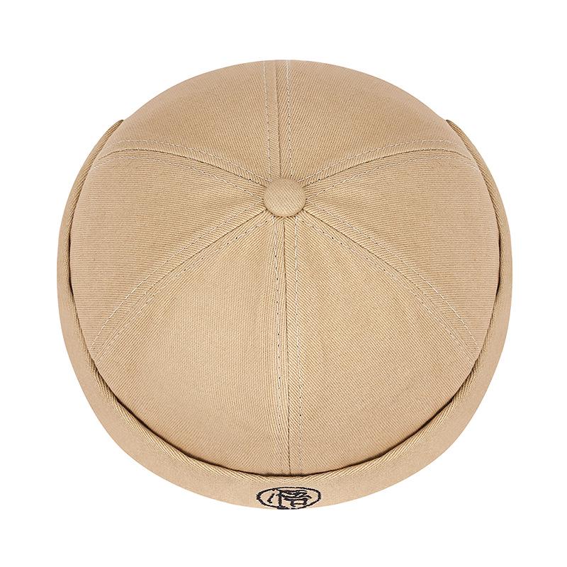 Brättlös melonkeps: Retro Broderad Unisex Street Fashion Hatt