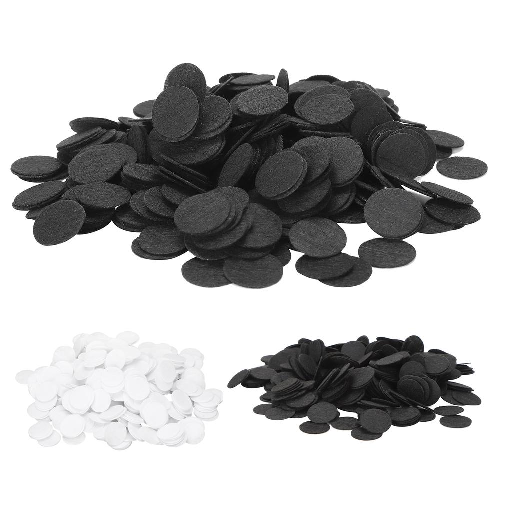 500Pcs Nonwoven Round Piece DIY Felt Crafts Cloth Flake Accessories Chip Hair Decoration 25mm