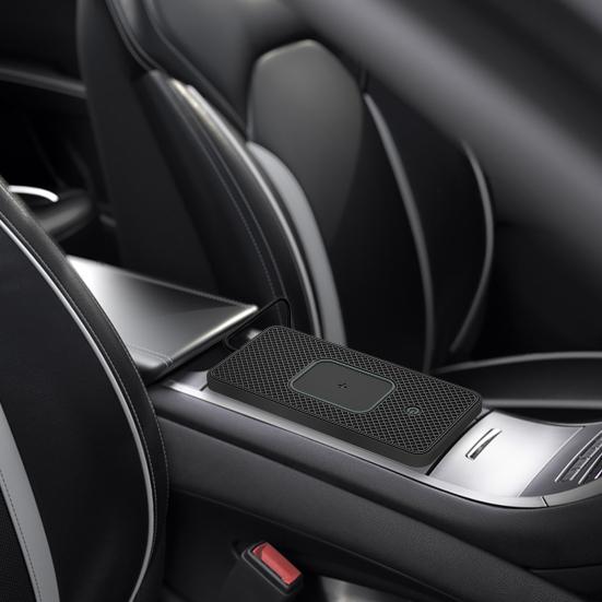 20W Fast Wireless Phone Charger Car Charging Pad with Non-Slip Base 8 Ambient Lights Universal Phone Cordless Charging Mat