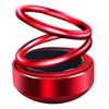Solar-Powered Rotating Double Ring Aluminum Car Air Freshener and Interior Ornament