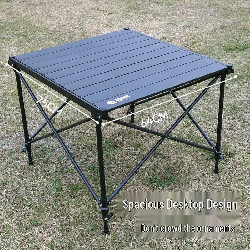 Quyu Bang Light Luxury Height-Adjustable Roll-Up Camping Table