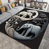 Elephant Non Slip Rug Machine Washable Indoor Outdoor Floor Mat for Nursery, Living Room Farmhouse Decor