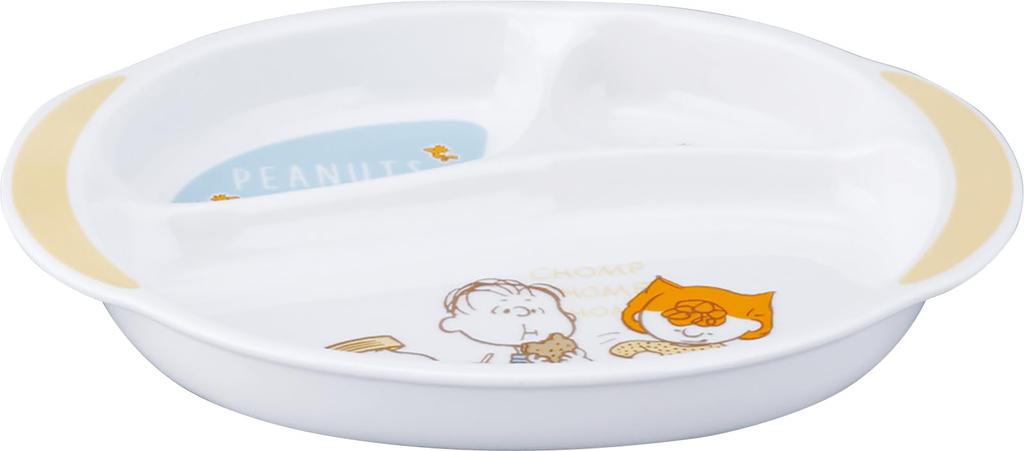 Peanuts Snoopy Kids Divided Lunch Baby Made In Yamaka Shoten Plate, Plate, Plate, Children's Tableware, Present, Gift, Shower, Japan, SN1700-308