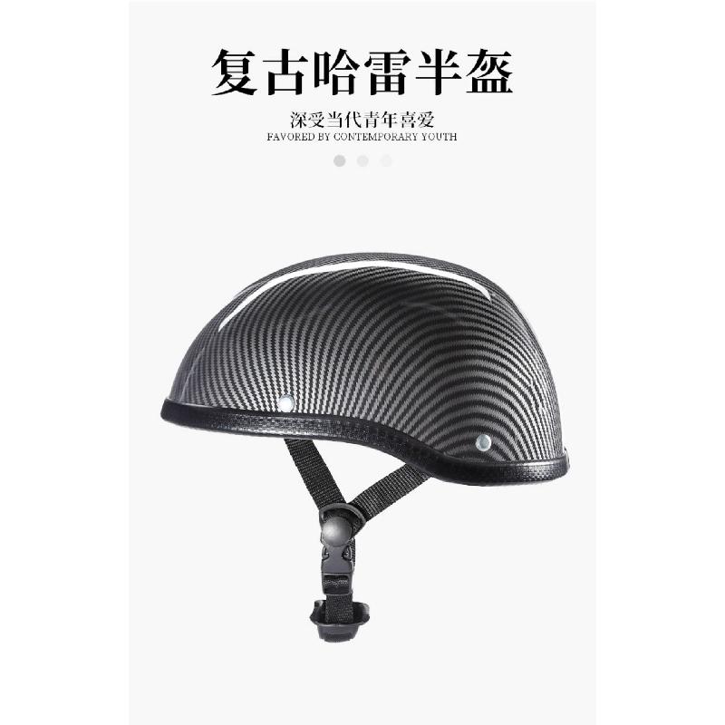 Lightweight Retro Open Face Motorcycle Helmet Breathable Summer Four Season Scooter Bike Half Helmet For Men Women