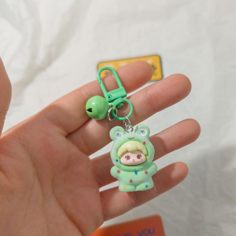 Desenho Animado Bonito Tridimensional Resina Boneca Chaveiro Pingente Enfeite de Bolsa Argola de Chave de Carro Requintado Acessórios de Decoração de Mochila Presente