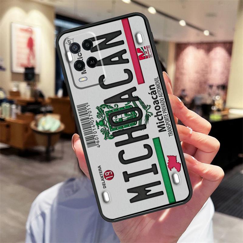 License Plate Number Case For Oppo A40 A60 A80 A18 A38 A58 A78 A98 A16 A76 A96 A15 A17 A77 A74 A94 A54 A57S Cover