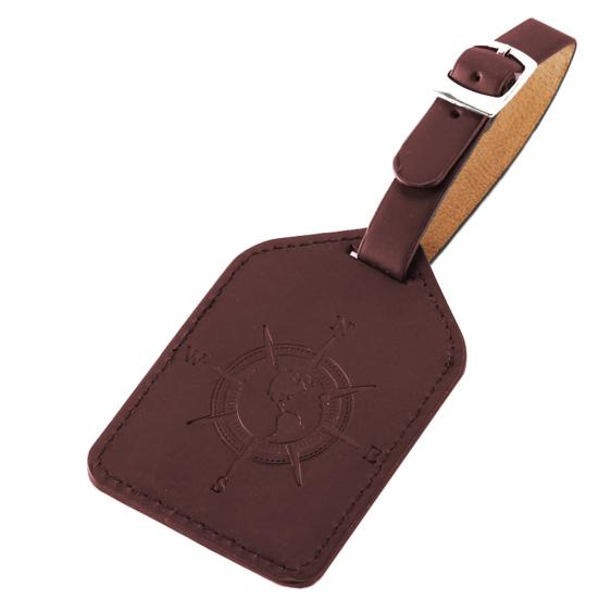 

Одноцветная багажная бирка из искусственной кожи, дорожный чемодан, идентификационный адрес, багажная этикетка вино красного