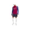Nike Maglietta a Maniche Lunghe Girocollo FC Barcelona Strike Elite con Stampa di Lettere Color Block Uomo Top Rosso FJ5373-621