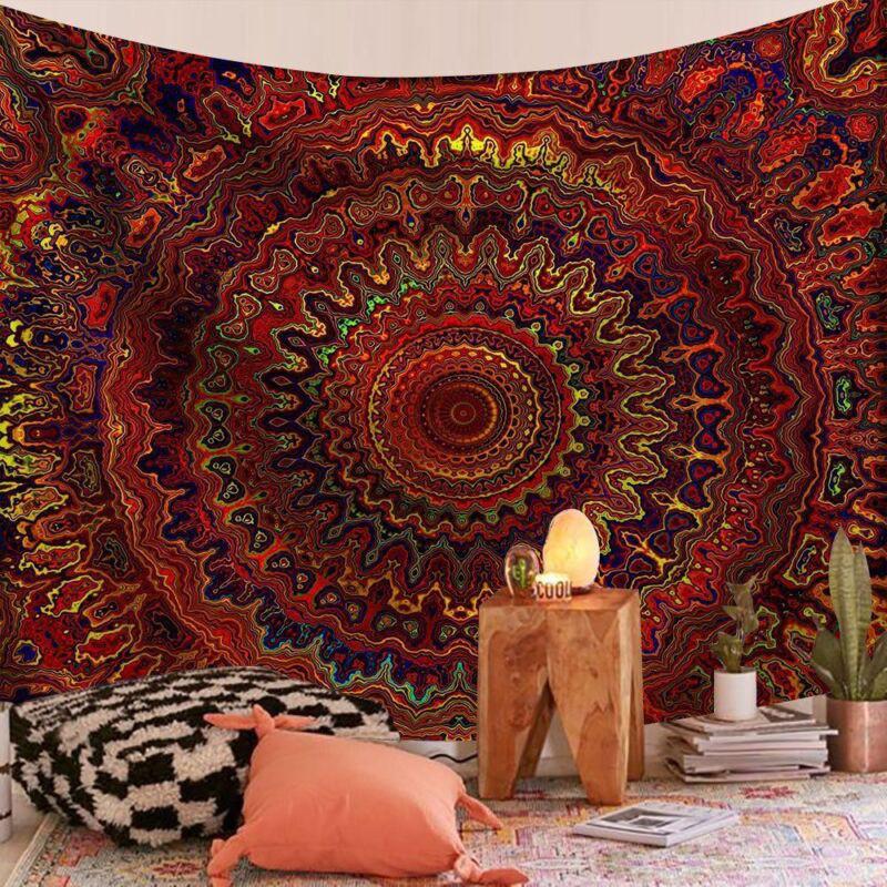 Beach Sandy Tapestries Throw Rug Wall Hanging Blanket Indian Mandala Tapestry