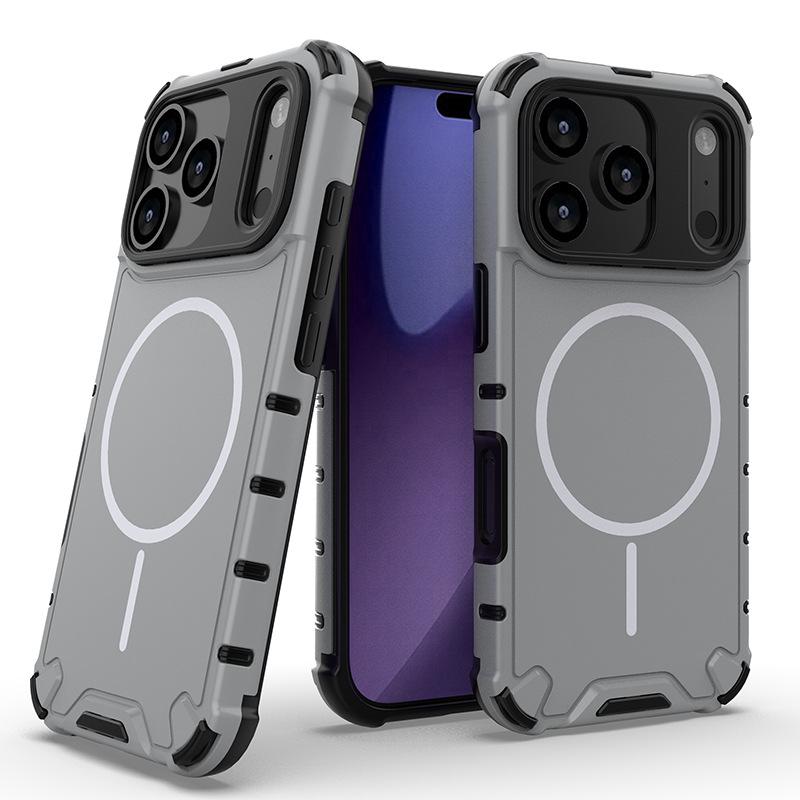 Apple iPhone 17 Pro Max Magnetic Grating Skin Feel Phone Case