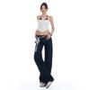 Spring Raw Denim Tone Y2K Low Waist Narrow Straight Drape All Match Slim Denim Pants For Ladies Casual Pants Oversize Denim Trousers