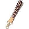 DQL gifts for women short lanyard for keys, cute leopard pattern wrist keychain lanyard for keys, key chain wristlet for women(LEOPARD)