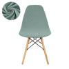 1 PC Jacquard Shell Chair Cover Short Back Stretch Dining Chair Cover Adjustable Dining Room Seat Cover For Bar Party Home Decor