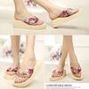 Elegant Women Summer Flip Flops Wedge Heeled Platforms With Comfortable Beach Shoes