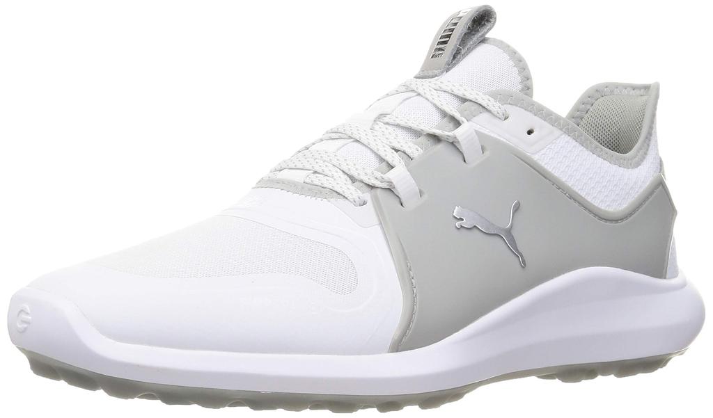 Golf Shoes Ignite FASTEN8 Puma Rise cm 3E [PUMA] Men's White/Puma Silver/High 27.5