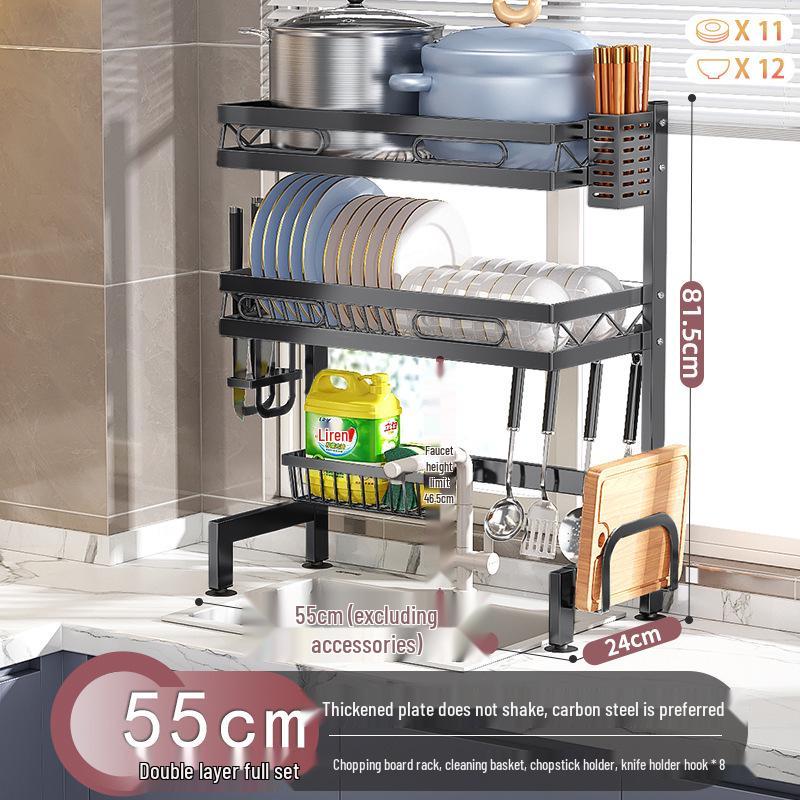 

Многофункциональная сушилка для посуды для хранения под кухонной раковиной и на столешнице