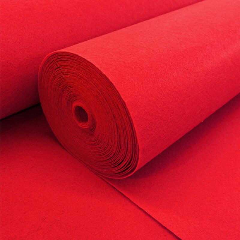 Red Heavy-Duty Absorbent Event Carpet Roll