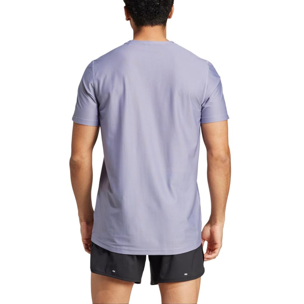 Adidas Casual Striped Round Neck Short Sleeve T-Shirt Men Tops Light-Purple JC9796