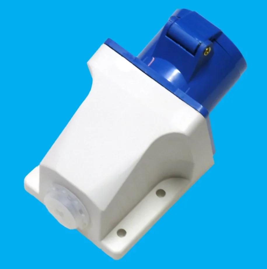 Caravan Mains Socket Surface Mounted Inlet 16amp 220 Volt Complete With Waterproof Flap For Caravan Motorhomes Refrigerated Vans
