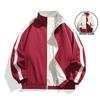 Men's Reversible Stand Collar Jacket - Trendy American Brand for Casual Spring and Autumn Wear.