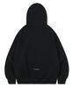 Beentrill Essential Two-Way Fleece Zip-Up Hoodie (Black)