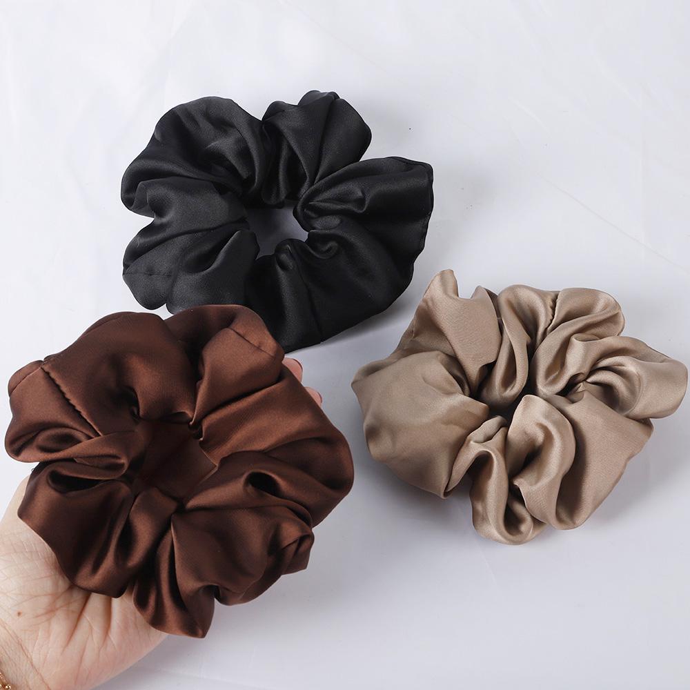 

3 шт. Большие резинки для волос из шелкового атласа, эластичные резинки для волос, держатель для хвостика для женщин и девочек, резинки для волос, веревка, набор высококачественных аксессуаров для волос