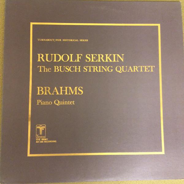 

LP Record BRAHMS RUDOLF SERKIN BUSCH STRING Piano Quintet Trout THS65061 TURNABOUT USA Cana Classical Used