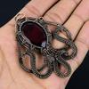 Garnet 999 Copper Wire Wrapped Pendant, Handmade Gemstone Pendant Jewelry, Gifts For Wife Brand New Pendant