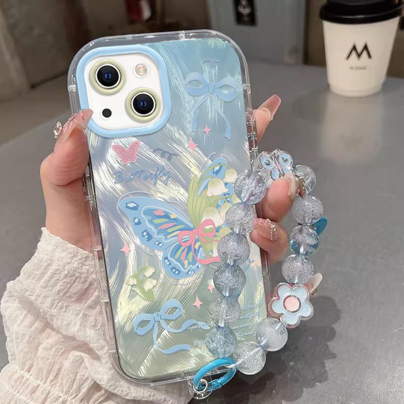 Applicable To Apple 16 Mobile Phone Case IPhone 15 Promax Silicone Anti-fall IP14/13 Smudge Butterfly 12mini