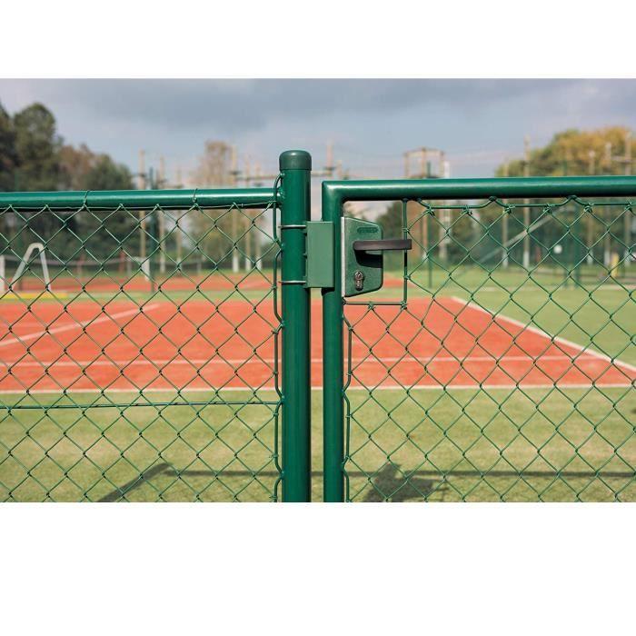 LOCINOX Blanc LAKZ P1 Serrure économique pour portillon de jardin avec coffre en polyamide et mécanisme en acier inoxydable.