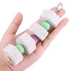 Parrot Bird Teeth Grinding Stone Mouth Molar Cage Hamster Chinchilla Hanging String Chewing Toy