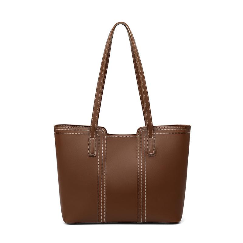 Tote Bag New Women's Bag Large Capacity Commuting Bag High-end Genuine Leather Versatile Shoulder Bag