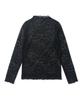 CARGOBROS FOR WOMAN Star See-Through Long Sleeve Layered Short Sleeve Tee Set (Black/Melange)