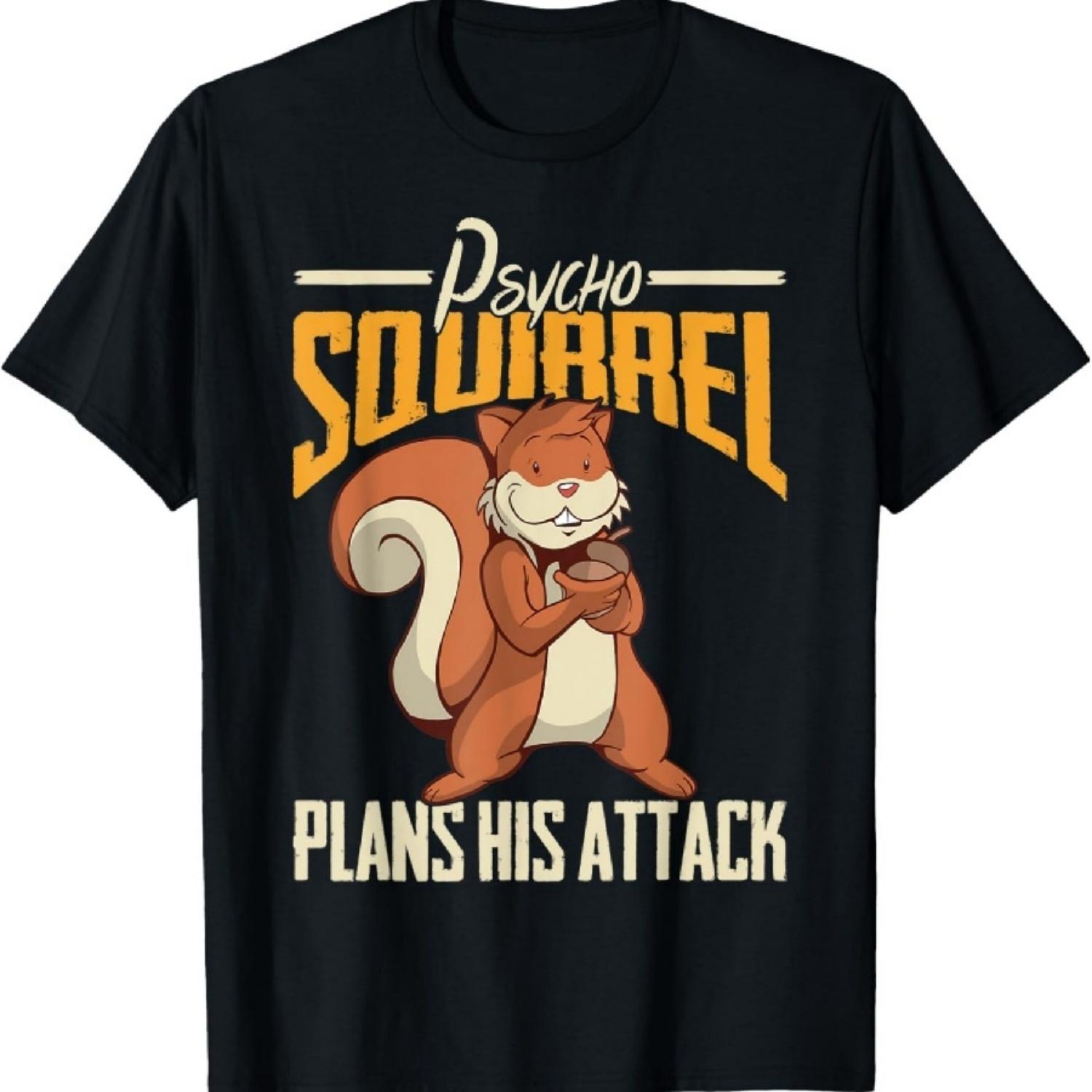 Psycho Squirrel Animal Attack Smart T-Shirt S