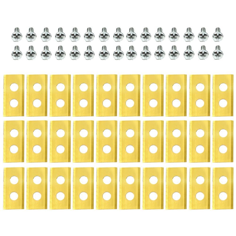 30/60Pcs Lawn Robot Blade Stainless steel Lawn Mover Cutting Blade W/Screw Replacement Blade for Worx Landroid Robotic Lawnmower
