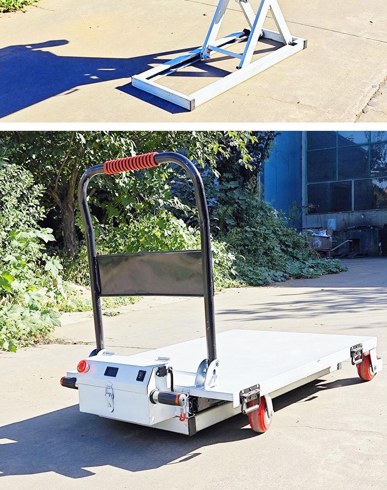 Electric Reach Truck with On-Board Lifting and Hydraulic Scissor Lift Table