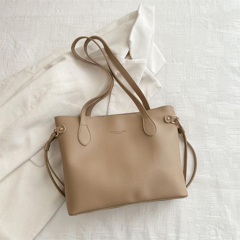 Chic And Trendy Pu Tote Shoulder Bag For Women Ideal For Commuting And Casual Use