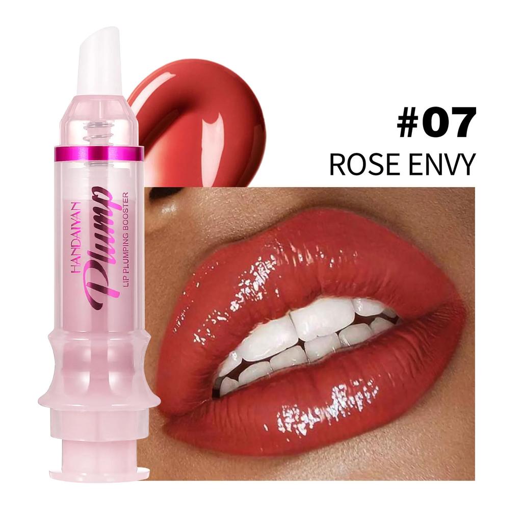 HANDAIYAN Lip Plumping Booster High Shine Lip Plumper Lip Oil Needle Tube Lip Gloss Lip Balm Extreme Volume Lip Tint Makeups