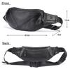 waist waist shoulder black Artisan-made pouch, bag, bag, crossbody, men's, unisex,