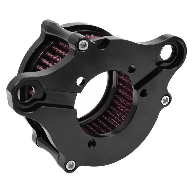 Motorcycle Black CNC Air Cleaner Intake System Filter Kit For Harley Sportster Iron XL 883 1200 72 48 1988-2022